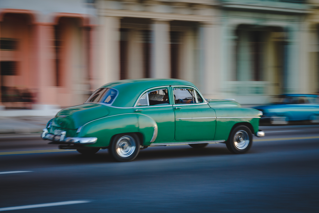 grüner Oldtimer